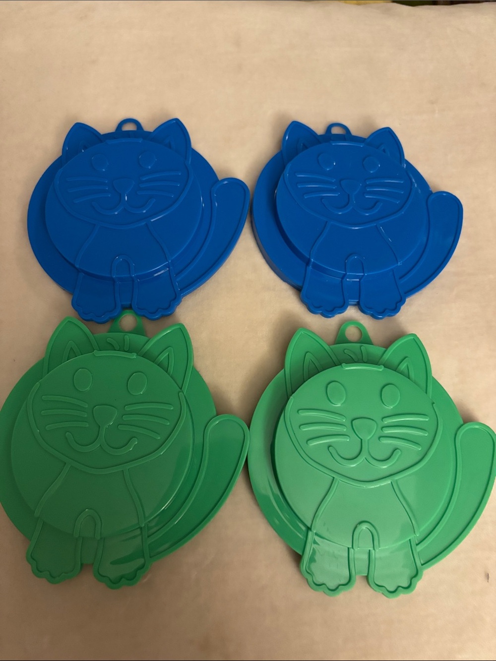 Set of 4 Kitty Kap Cat Food Can Covers